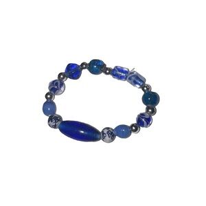 Blue Beaded Bracelet